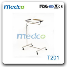 Stainless steel hospital mayo trolley cart T201